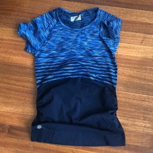 Athleta Blue Short Sleeve